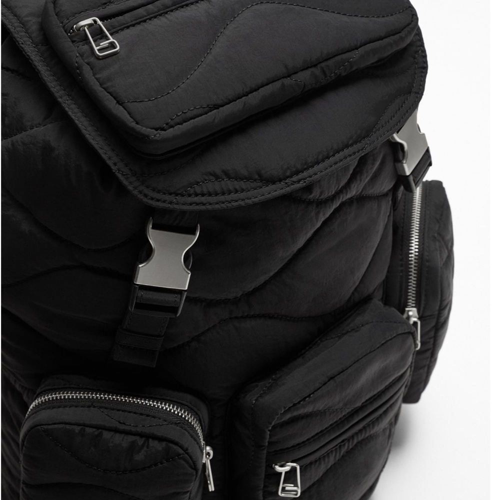 Zara Multipocket Quilted Backpack - image 5